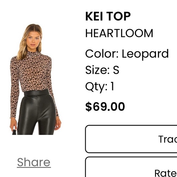 Sexy leopard turtleneck - Picture 2 of 2